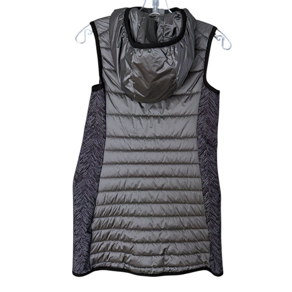 Obermeyer Miriam Hybrid Vest Women's XS Grey Hooded Water-Resistant Stretch - Picture 3 of 10